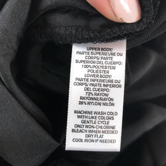 * LOFT black button down velvet romper - Picture 9 of 9